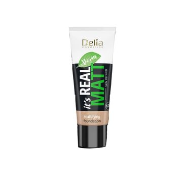Delia – Wegański podkład matujący odżywczo-nawilżający It's Real Matt nr 101 (30 ml)