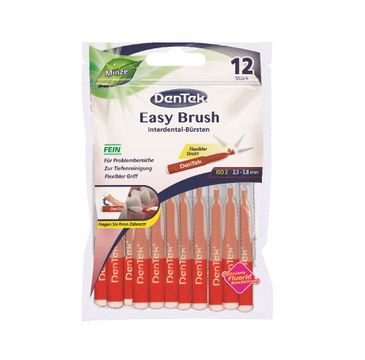 DenTek Easy Brush szczoteczka do przestrzeni międzyzębowych rozmiar 2 (12 szt.)