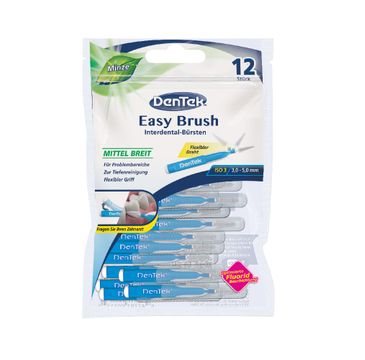 DenTek Easy Brush szczoteczka do przestrzeni międzyzębowych rozmiar 3 (12 szt.)