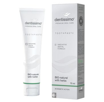 Dentissimo Bio Natural with Herbs Toothpaste naturalna pasta do zębów z ziołami 75ml