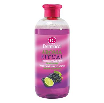 Dermacol Aroma Ritual Stress Relief Bath Foam pianka do kąpieli Grape & Lime 500ml