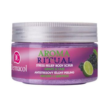 Dermacol Aroma Ritual Stress Relief Body Scrub peeling do ciała Grape & Lime 200g