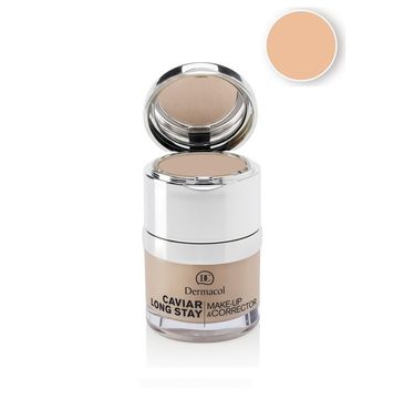 Dermacol Caviar Long Stay Make-Up & Corrector podkład do twarzy z korektorem 01 Pale 30ml