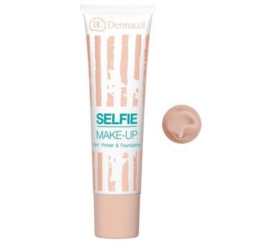 Dermacol Selfie Make-Up 2in1 Primer & Foundation podkład i baza 03 25ml