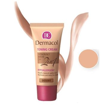 Dermacol Toning Cream 2in1 Hypoallergenic krem nawilżający i podkład do twarzy Desert 30ml