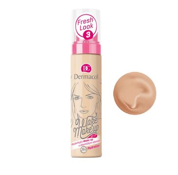 Dermacol Wake & Make-up Foundation podkład do twarzy przeciw oznakom zmęczenia 03 SPF15 30ml