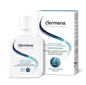 Dermena – Szampon Grey do włosów siwiejących i nadmiernie wypadających (200 ml)