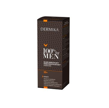 Dermika 100% for Men krem do twarzy 30+ dla mężczyzn silnie nawilżający i rewitalizujący 50 ml