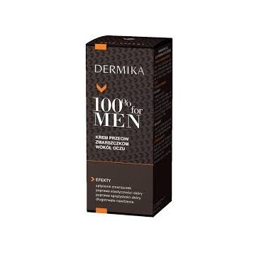 Dermika 100% for Men krem pod oczy przeciwzmarszczkowy 15 ml