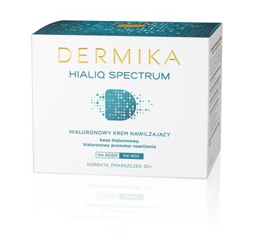 Dermika HialiQ Spectrum 30+ Hialuronowy krem do twarzy nawilżający na dzień i noc 50 ml
