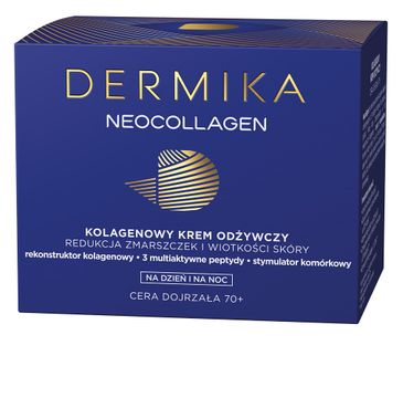 Dermika Neocollagen 70+ kolagenowy krem odżywczy do redukcji zmarszczek i wiotkości skóry na dzień i na noc (50 ml)