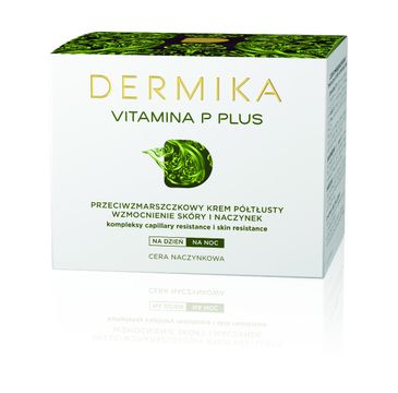 Dermika Vitamina P Plus krem do twarzy przeciwzmarszczkowy półtłusty na dzień i noc 50 ml