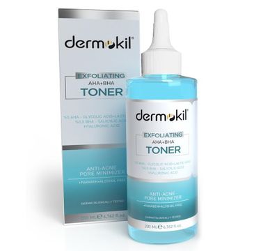 Dermokil Exfoliating Aha+Bha Niacinamide Toner złuszczający tonik do twarzy 200ml