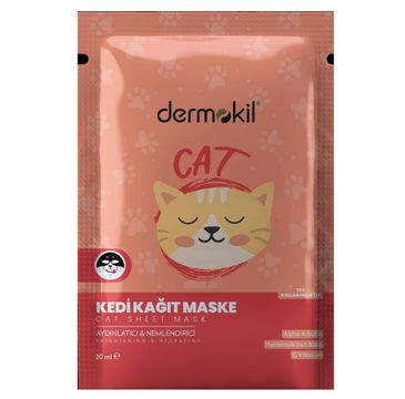 Dermokil Sheet Mask maseczka do twarzy w płachcie Cat 20ml