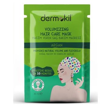 Dermokil Stem Hair Care Mask zwiększająca objętość maska do włosów w formie czepka Argan 35ml