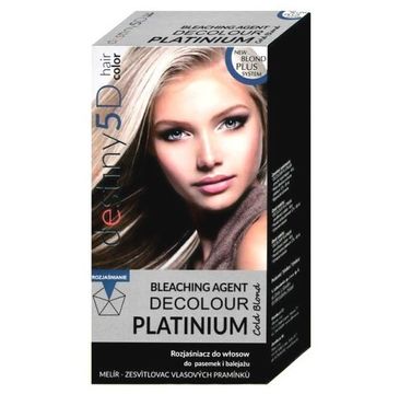 Destivii Destiny 5D Decolour Platinium rozjaśniacz do pasemek i balejażu (40 g) +  woda utleniona w kremie 12% (80 ml)