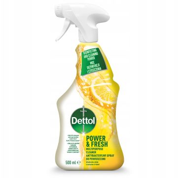 Dettol Power & Fresh antybakteryjny spray do powierzchni Cytryna (500 ml)
