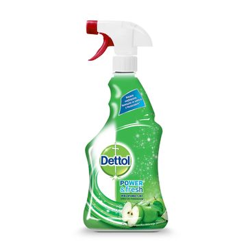 Dettol Power & Fresh wielofunkcyjny spray do powierzchni Zielone Jabłuszko 500ml