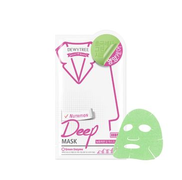 Dewytree Nutrition Deep Mask odżywcza maska w płachcie z bergamotką (27 g)