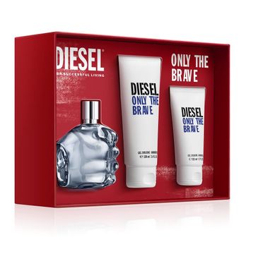 Diesel Only The Brave for Man zestaw woda toaletowa spray 75ml + żel pod prysznic 100ml + żel pod prysznic 50ml