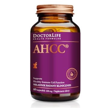 Doctor Life AHCC ekstrakt z grzybni Shiitake 630mg suplement diety 60 kapsułek