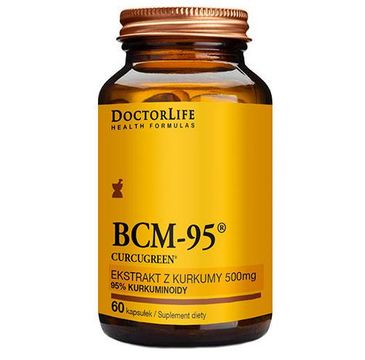 Doctor Life BCM-95 Curcugreen ekstrakt z kurkumy 500mg suplement diety (60 kapsułek)