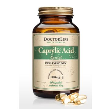 Doctor Life Caprylic Acid Special kwas kaprylowy 800mg suplement diety 60 kapsułek