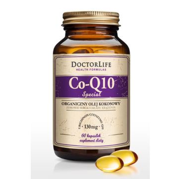 Doctor Life Co-Q10 Special organiczny olej kokosowy 130mg suplement diety 60 kapsułek