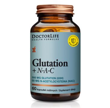 Doctor Life Glutation + N-A-C suplement diety wspomagający wątrobę (60 kapsułek)