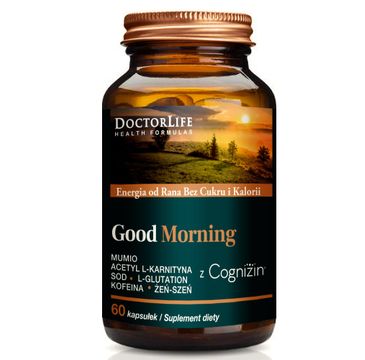 Doctor Life Good Morning energia od rana bez cukru i kalorii suplement diety 60 kapsułek