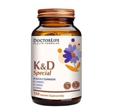 Doctor Life K&D Special w oleju z czarnuszki suplement diety (120 kap.)