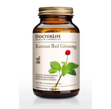 Doctor Life Korean Red Ginseng czerwony żeń- szeń koreański 300mg suplement diety 60 kapsułek