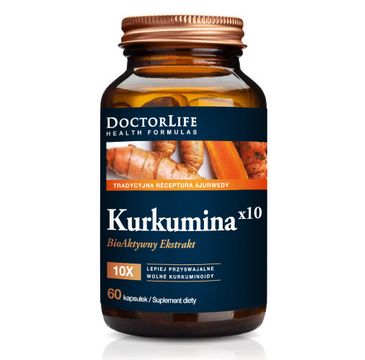 Doctor Life Kurkumina x10 bioaktywny ekstrakt 500mg suplement diety (60 kapsułek)