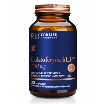Doctor Life Laktoferyna bLF 100 mg suplement diety wspomagający odporność (30 kapsułek)