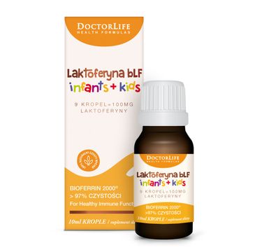 Doctor Life Laktoferyna bLF Infants + Kids 100mg suplement diety w kroplach (10 ml0