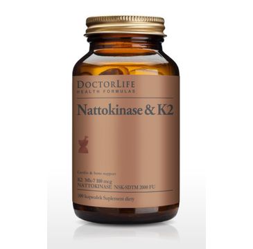 Doctor Life Nattokinase & K2 K2 Mk-7 100mg suplement diety 100 kapsułek