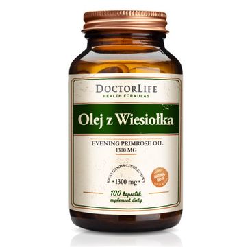 Doctor Life Olej z wiesiołka 1300mg suplement diety 100 kapsułek