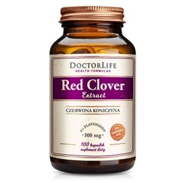 Doctor Life Red Clover Extract czerwona koniczyna 500mg suplement diety 100 kapsułek