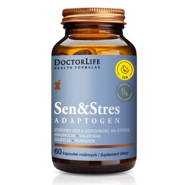 Doctor Life Sen & Stres Adaptogen suplement diety wspomagający sen (60 kapsułek)