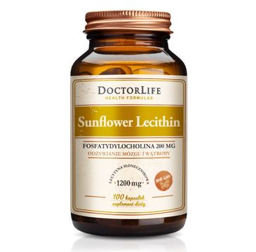 Doctor Life Sunflower Lecithin lecytyna słonecznikowa 1200mg suplement diety (100 kapsułek)