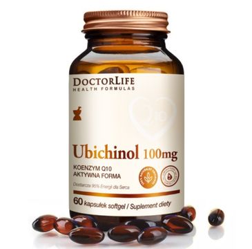 Doctor Life Ubichinol koenzym Q10 aktywna forma 100mg suplement diety 60 kapsułek