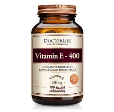 Doctor Life Vitamin E-400 268mg suplement diety 100 kapsułek