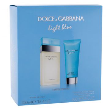 Dolce&Gabbana Light Blue Woman zestaw woda toaletowa spray 100ml + krem do ciała 100ml