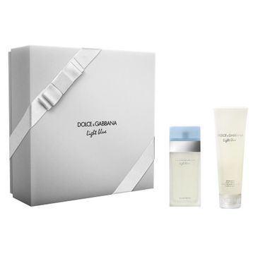 Dolce&Gabbana Light Blue Women zestaw woda toaletowa spray 25ml + perfumowany krem do ciała 50ml