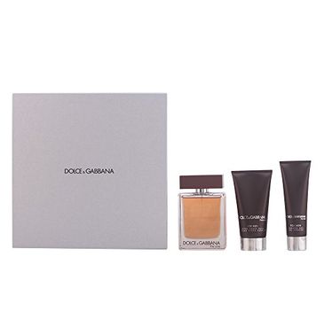 Dolce&Gabbana The One For Men Zestaw woda toaletowa spray 100ml + balsam po goleniu 75ml + żel pod prysznic 50ml