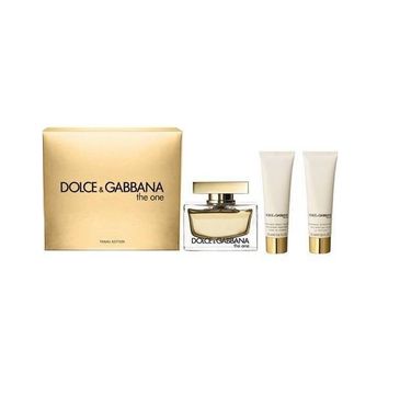 Dolce&Gabbana The One Woman zestaw woda perfumowana spray 75ml + balsam do ciała 50ml + żel pod prysznic 50ml