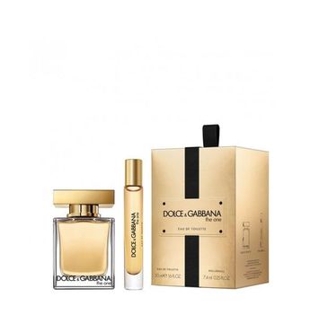 Dolce&Gabbana The One Woman zestaw woda toaletowa spray 50ml + miniatura wody toaletowej roll-on 7.4ml