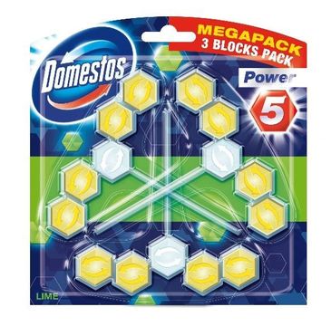 Domestos Lime TRIO kostka WC power 5 koszyk 3 x 55 g