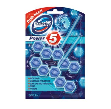 Domestos Ocean DUO Kostka WC Power 5 koszyk  2 x 55 g