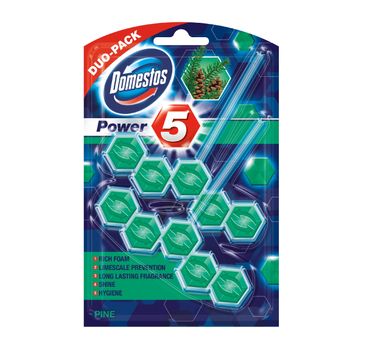 Domestos Pine DUO Kostka WC Power 5 koszyk 2 x 55 g